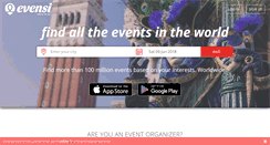Desktop Screenshot of evensi.com