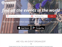Tablet Screenshot of evensi.com